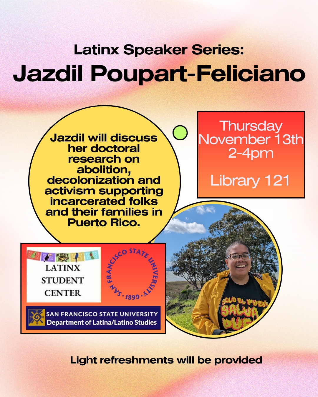Flier Latinx Speaker Series: Jazdil Poupart-Feliciano