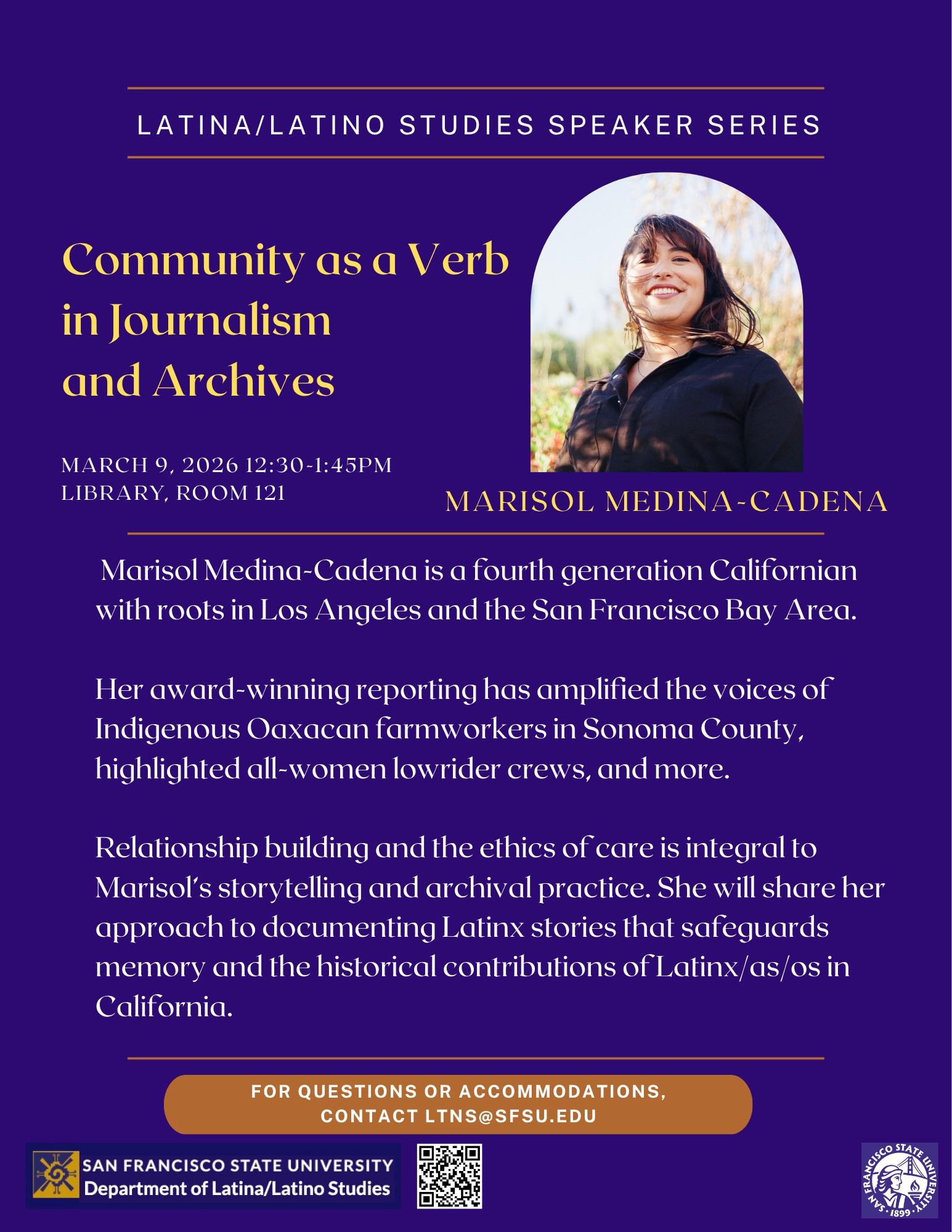 Flyer for Spring Speaker Series March 9