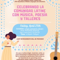 Flyer for April 25, 2025 Community event at J. Paul Leonard Library