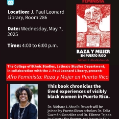 Flyer Afro Feminista Book Launch 050725