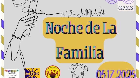 Save the Date Flyer for May 17, 2025 Noche De La Familia