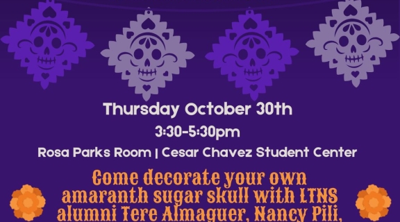 Flyer for LTNS Dia De Los Muertos event on 10/30/25