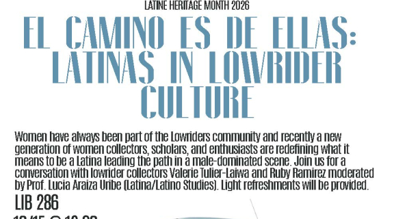 Flier Library LTNS dept Latine Heritage Month 2026